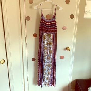 Printed maxi dress